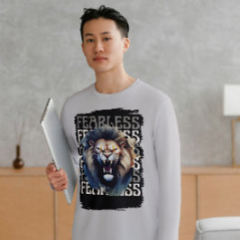 Furchtloser Roar - kühne Löwe Tri-Blend Shirt