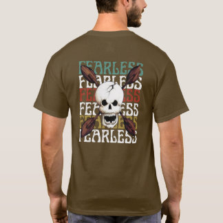 Furchtloser Schädel-Paddler-T-Shirt T-Shirt