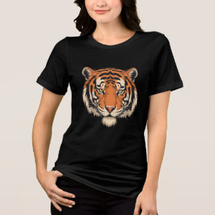 Furchtloser Tiger Head T - Shirt Design - Bold Wil