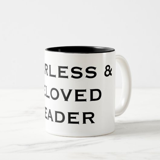 FURCHTLOSER U. GELIEBTER FÜHRER ZWEIFARBIGE TASSE (VorderseiteRechts)