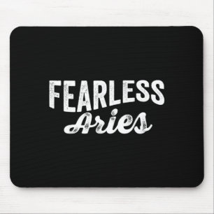 Furchtloser Widder-Zodiac-Astrologie-Geburtstagsho Mousepad