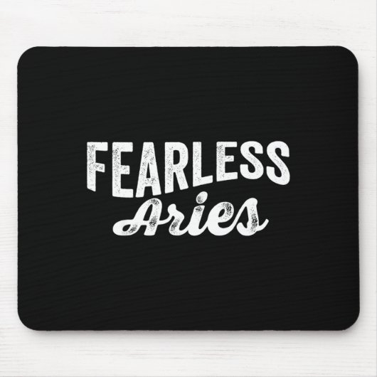 Furchtloser Widder-Zodiac-Astrologie-Geburtstagsho Mousepad (Vorne)