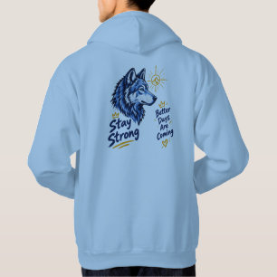 Furchtloser Wolf Hoodie