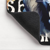 Furchtloses Brüllen – Kühner Löwe Mousepad (Ecke)