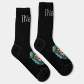 Furchtloses Brüllen – Kühner Löwe Socken (Rechts)