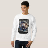 Furchtloses Brüllen – Kühner Löwe Sweatshirt (Vorne ganz)