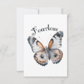 Furchtloses Butterfly-Aquarellbild, Angst (Vorderseite)
