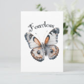 Furchtloses Butterfly-Aquarellbild, Angst (Stehend Vorderseite)