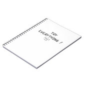 Furchtloses Erforschen wagt grenzenlosen Durchbruc Notizblock (Linke Seite)