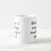 Furchtloses Frauenangebot in der modernen Skriptty Kaffeetasse (Mittel)