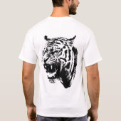 "Furchtloses Roar" Roaring Tiger T - Shirt (Rückseite)