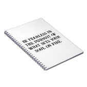 Furchtloses Soul - Inspiration-Notebook Notizblock (Rechte Seite)