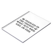 Furchtloses Soul - Inspiration-Notebook Notizblock (Linke Seite)