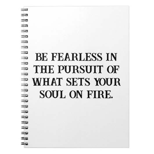 Furchtloses Soul - Inspiration-Notebook Notizblock (Vorderseite)