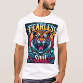 Furchtloses Soul - Lebhaftes Tigerwerk T-Shirt (Vorderseite)