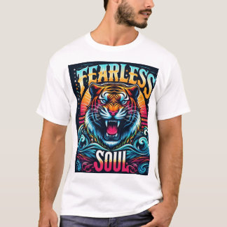 Furchtloses Soul - Lebhaftes Tigerwerk T-Shirt