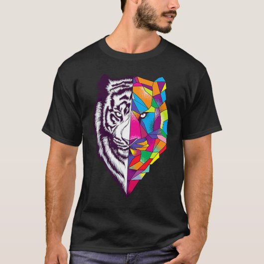 Furchtloses Tigerkatzengesicht T-Shirt (Vorderseite)