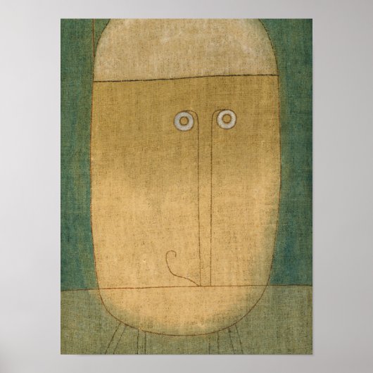 Furchtmaske, 1932 von Paul Klee Poster (Vorne)