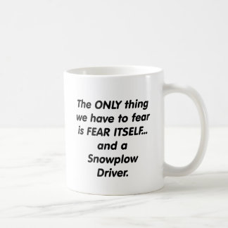 Furchtschneepflugfahrer Kaffeetasse