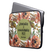 Furchtvoll und wunderbar gemacht Laptop-Sieb Laptopschutzhülle (Vorderseite Links)