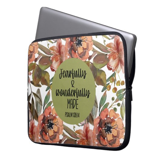 Furchtvoll und wunderbar gemacht Laptop-Sieb Laptopschutzhülle (Vorderseite Links)