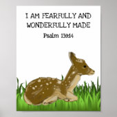 Furchtvoll und wunderbar Made Baby Deer Woodland Poster (Vorne)