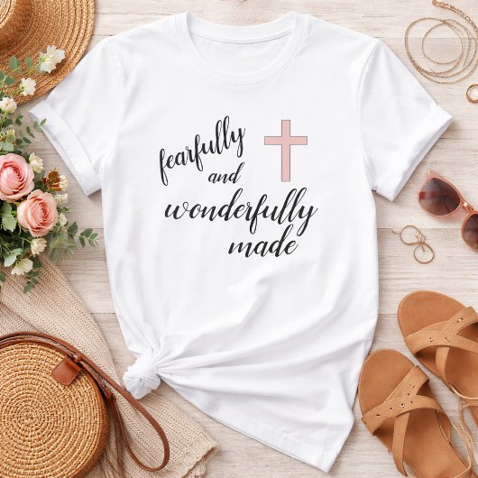 Furchtvoll und wunderbar Made Christlich T - Shirt