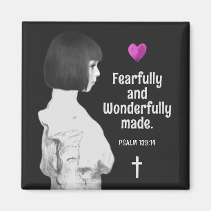 Furchtvoll und wunderbar Made Niedlich Girl Christ Magnet