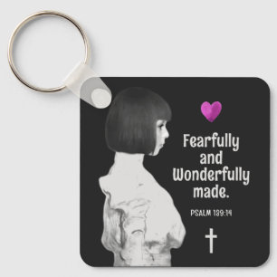 Furchtvoll und wunderbar Made Niedlich Girl Christ Schlüsselanhänger