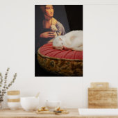 Furet-sur-Coussin-Rose II Poster (Küche)
