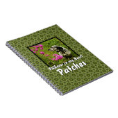FURever in my Heart Green Pattern Pet Template Notizblock (Rechte Seite)