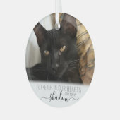 FurEver in unserem Foto zur Erinnerung an Herzklop Ornament Aus Glas (Vorderseite links)