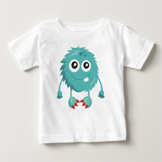 Furfurmonster, Blaumonster, Niedliches Monster, Al Baby T-shirt (Vorderseite)