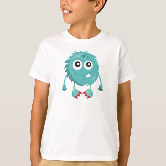 Furfurmonster, Blaumonster, Niedliches Monster, Al T-Shirt (Vorderseite)