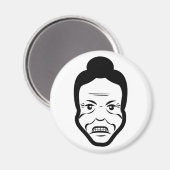 Furious Bun Granny – Fridge Magnet (Vorderseite/Rückseite)