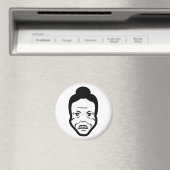 Furious Bun Granny – Fridge Magnet (In Situ (Geschirrspüler))