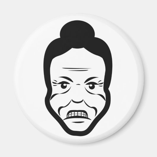 Furious Bun Granny – Fridge Magnet (Vorne)