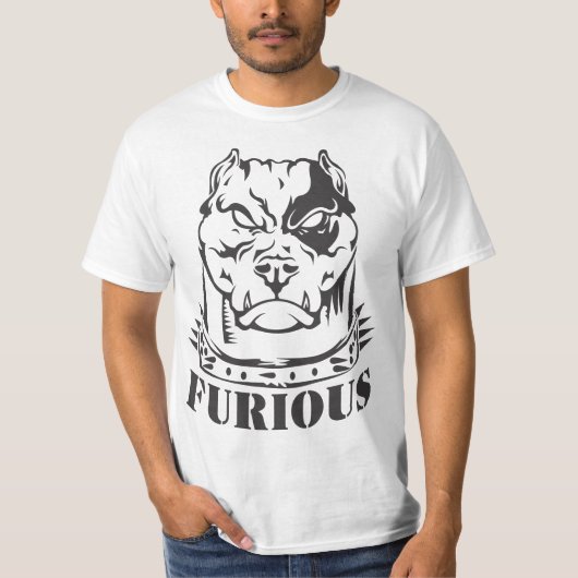 Furious Dog Graphic T - Shirt (Vorderseite)