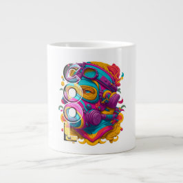 FURISTISCHE ABBILDUNG MIT GASMASK. Jumbo-Tasse