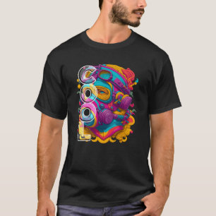 FURISTISCHE ABBILDUNG MIT GASMASK. T-Shirt