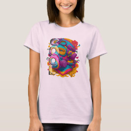 FURISTISCHE ABBILDUNG MIT GASMASK. T-Shirt