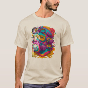 FURISTISCHE ABBILDUNG MIT GASMASK. T-Shirt