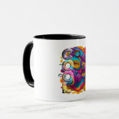 FURISTISCHE ABBILDUNG MIT GASMASK. TASSE (Vorderseite Links)