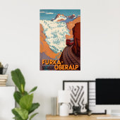 Furka Oberalp Schweiz Enger Bergpass Poster (Heimbüro)