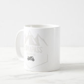 Furka Pass Schweiz Kaffeetasse (Vorderseite Links)