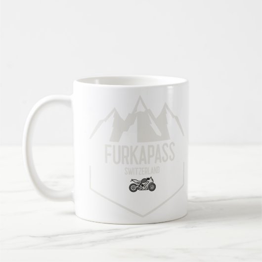 Furka Pass Schweiz Kaffeetasse (Links)