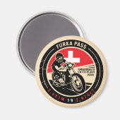 Furka Pass | Schweiz | Motorrad Magnet (Vorderseite/Rückseite)