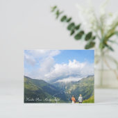 Furka Pass Schweiz Postkarte (Stehend Vorderseite)