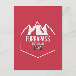 Furka Pass Schweiz Postkarte