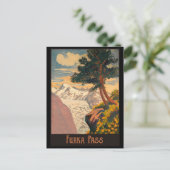 Furka-Pass, Schweizer Alpen Postkarte (Stehend Vorderseite)